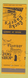 Matchbook Cover - Lucky Lager's Aberdeen SD MISCUT