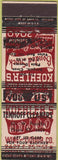 Matchbook Cover - ERROR Double Print Koehler's Liquor Cleaners