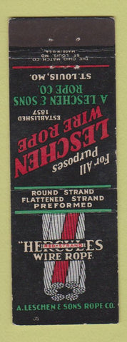 Matchbook Cover - Leschen Wire Ropes St Louis MO