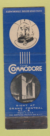 Matchbook Cover - Commodore Hotel New York City