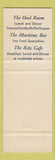 Matchbook Cover - Ritz Carlton Hotel Montreal QC