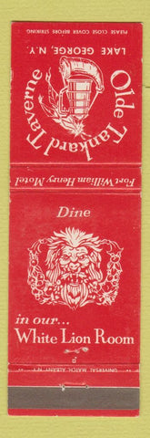 Matchbook Cover - Olde Tankard Taverne Lake George NY White Lion Room