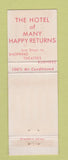 Matchbook Cover - Bismarck Hotel Chicago IL