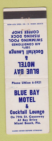 Matchbook Cover - Blue Bay Motel Miami Beach FL