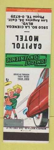 Matchbook Cover - Capitol Motel Los Angeles CA