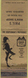 Matchbook Cover - Phil's Men's Shop Fairfield CA Eagles clothes