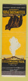 Matchbook Cover - Yellowstone Park Company Old Faithful