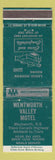 Matchbook Cover - Wentworth Valley Motel NS WEAR
