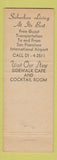 Matchbook Cover - Hotel Benjamin Franklin San Mateo CA