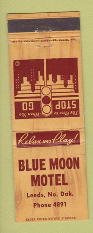 Matchbook Cover - Blue Moon Motel Leeds ND