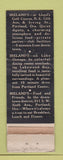 Matchbook Cover - Ireland's Restaurant Portland OR WORN