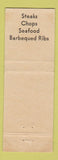 Matchbook Cover - The Satellite Evergreen PARk IL WEAR