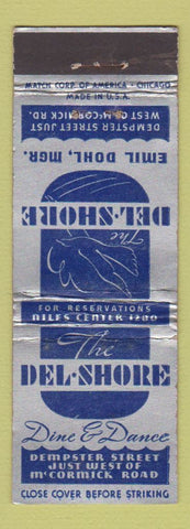 Matchbook Cover - The Del Shore Chicago IL WORN