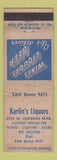 Matchbook Cover - Karlin's Liquors Chicago IL WEAR