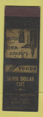 Matchbook Cover - Silver Dollar Cafe SAMPLE
