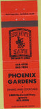 Matchbook Cover - Phoenix Gardens Bowling Ignacio CA orange