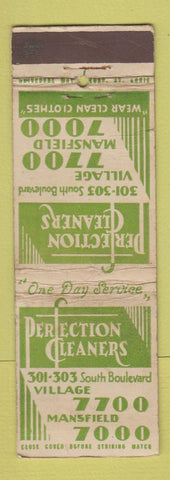 Matchbook Cover - Perfection Cleaners UNIVERSAL LONG WEAR