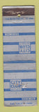 Matchbook Cover - City Club Erie PA STAR MATCH POOR PINHOLES