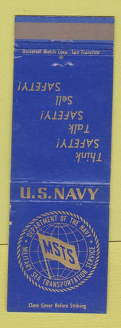 Matchbook Cover - US Navy Military Sea Transportation