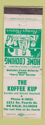 Matchbook Cover - The Koffee Kup DeKalb IL WEAR