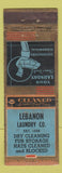 Matchbook Cover - Lebanon Laundry ADVANCE WEAR