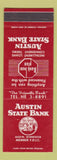 Matchbook Cover - Austin State Bank MN SAMPLE WEAR