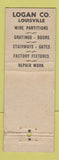 Matchbook Cover - Logan Window Guard Fencing Louisville KY WEAR