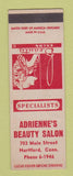 Matchbook Cover - Adrienne's Beauty Salon Hartford CT SAMPLE WEAR
