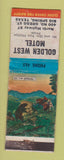 Matchbook Cover - Golden West Motel Big Spring TX WORN