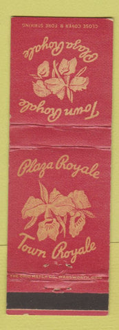 Matchbook Cover - Town Royale Plaza Royale Restaurant Kansas City MO WEAR