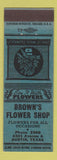 Matchbook Cover - Brown's Flower Shop Austin TX