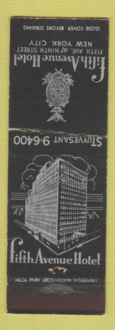 Matchbook Cover - Fifth Avenue Hotel New York City