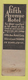 Matchbook Cover - Fifth Avenue Hotel New York City