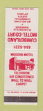 Matchbook Cover - Cumberland Motel Court Crossville TN