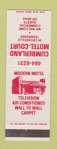 Matchbook Cover - Cumberland Motel Court Crossville TN