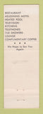 Matchbook Cover - Currier Motel Palo Alto CA WEAR