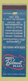 Matchbook Cover - Hotel Belmont Plaza New York City