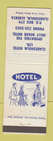 Matchbook Cover - Claresholm Hotel AB