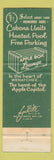 Matchbook Cover - Cascadian Hotel Motor Inn Wenatchee WA