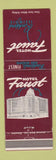 Matchbook Cover - Hotel Faust Rockford IL