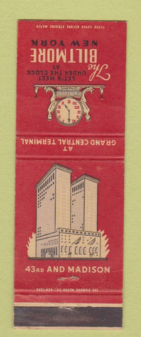 Matchbook Cover - Biltmore Hotel New York City WEAR