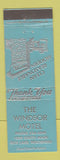 Matchbook Cover - Windsor Motel Rice Lake WI BLUE