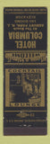 Matchbook Cover - Hotel Columbia Asbury Park NJ