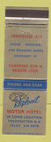 Matchbook Cover - Diplomat Motor Hotel Fredericton NB