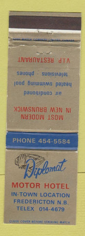 Matchbook Cover - Diplomat Motor Hotel Fredericton NB