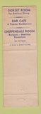Matchbook Cover - Hotel Dorset New York City