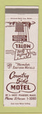 Matchbook Cover - Country Side Motel Peabody MA