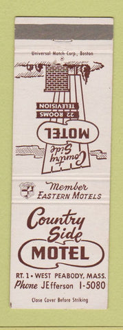 Matchbook Cover - Country Side Motel Peabody MA