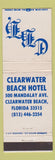 Matchbook Cover - Clearwater Beach Hotel FL