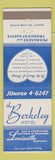 Matchbook Cover - Berkeley Hotel Louisville KY